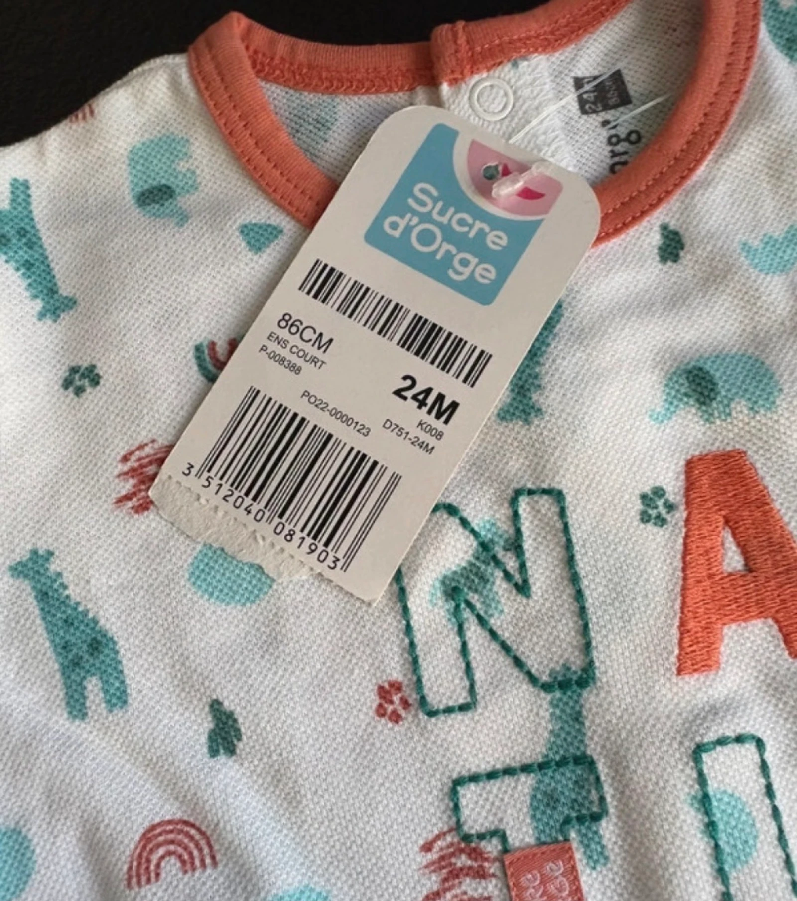 Conjunto de azúcar de orujo nuevo para bebé niño – photo 2